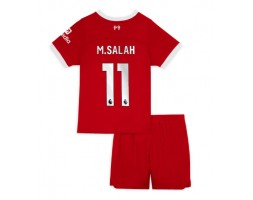 Liverpool Mohamed Salah #11 Hjemmebanesæt Børn 2023-24 Kort ærmer (+ korte bukser)